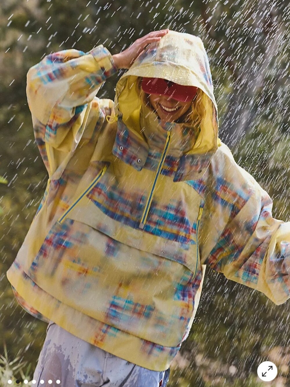 NWOT FP Movement Singing In The Rain packable Pullover Sz Xs